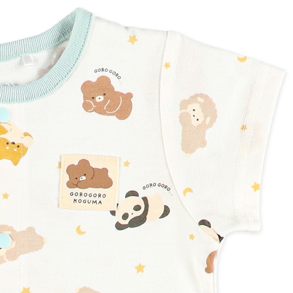 天竺ゴロゴロアニマル半袖コンビドレス