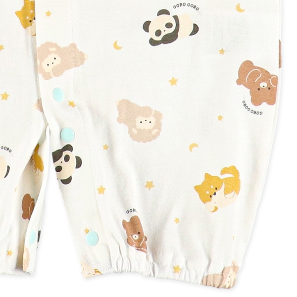 天竺ゴロゴロアニマル半袖コンビドレス