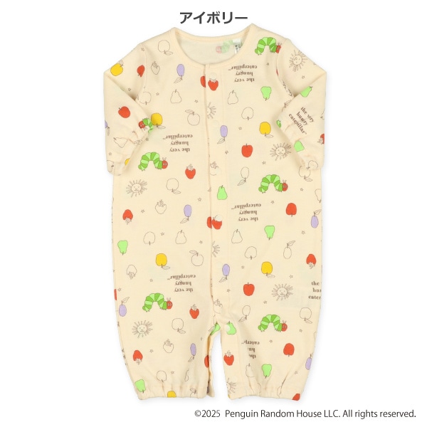 スムース長袖コンビドレス（はらぺこあおむし）