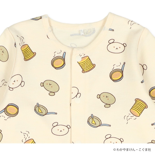 スムース長袖コンビドレス（こぐまちゃん）