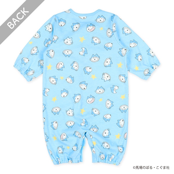 スムース長袖コンビドレス（11匹のねこ）