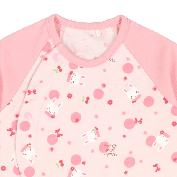 スムースうさ子とチェリーラグラン長袖コンビドレス