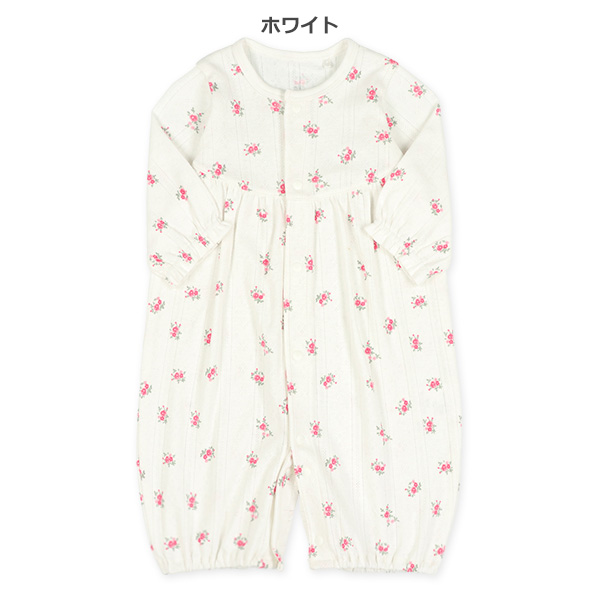 パターンメッシュヨーク切り替え長袖コンビドレス