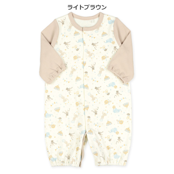 スムースサーカスセットイン長袖コンビドレス