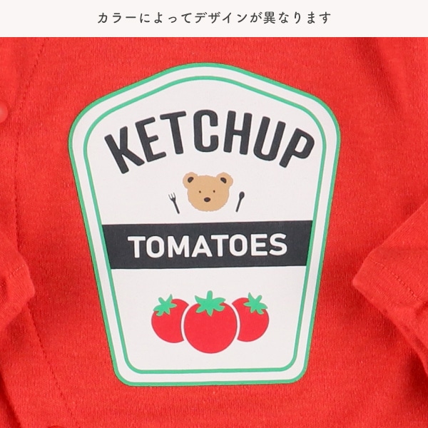 スムースパッケージプリント長袖コンビドレス