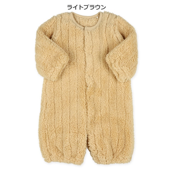 フリースベーシック長袖コンビドレス