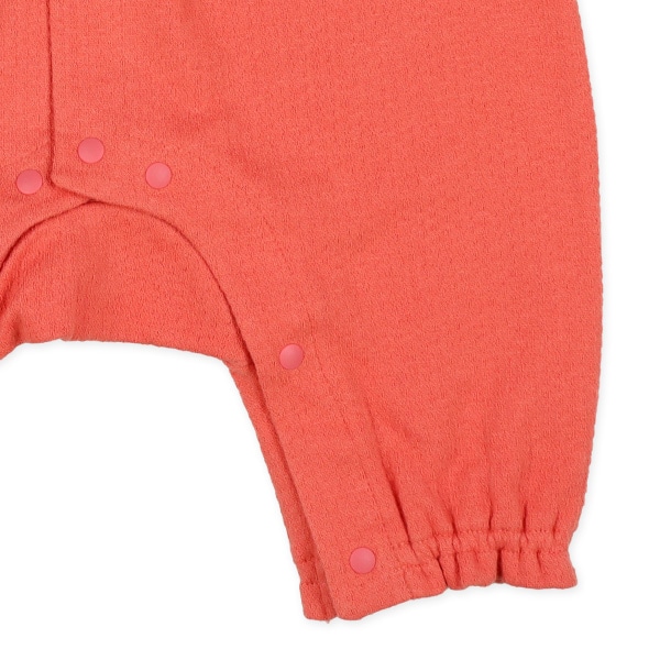 花柄スムースフリル吊り風長袖プレオール