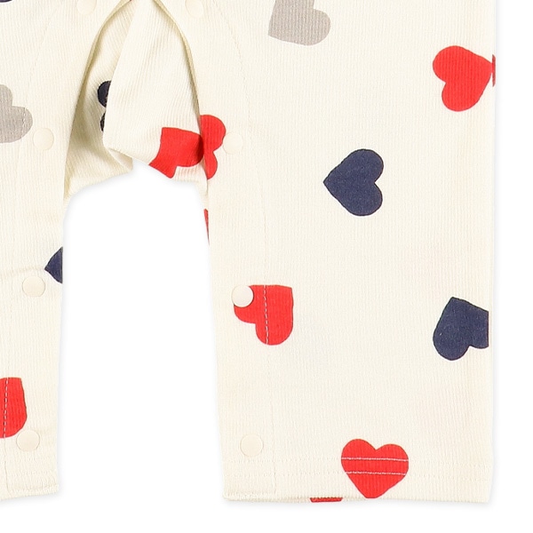 スムーストリコロールハート長袖プレオール