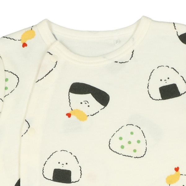 スムースおむすび総柄長袖プレオール