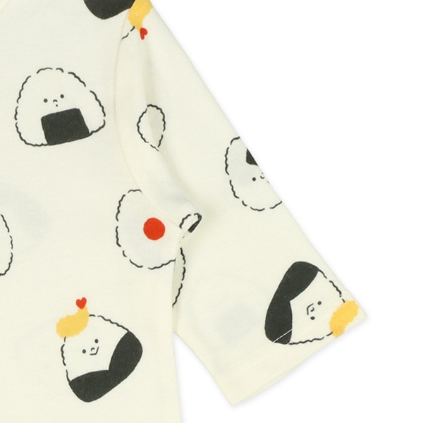 スムースおむすび総柄長袖プレオール