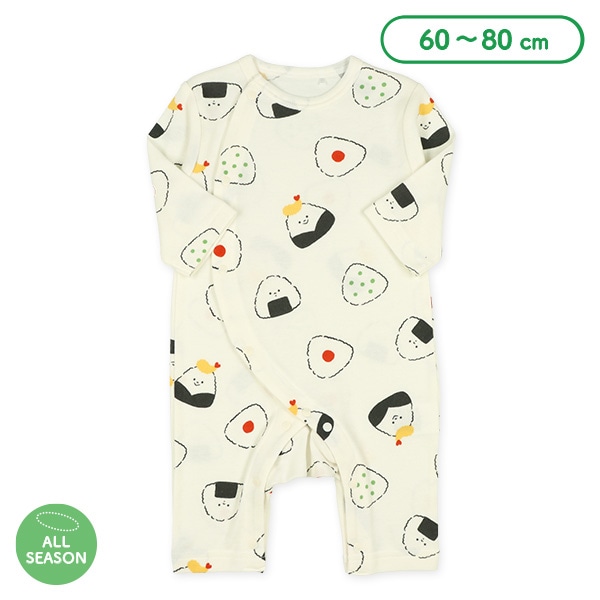 スムースおむすび総柄長袖プレオール