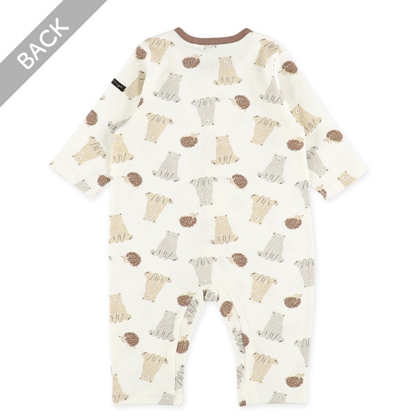 スムースくまとハリネズミ長袖プレオール