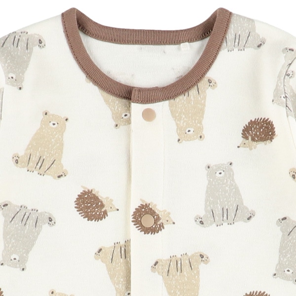 スムースくまとハリネズミ長袖プレオール