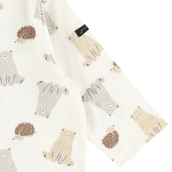 スムースくまとハリネズミ長袖プレオール