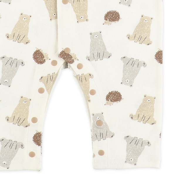 スムースくまとハリネズミ長袖プレオール