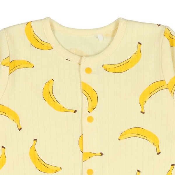 スムース針抜きバナナ長袖プレオール