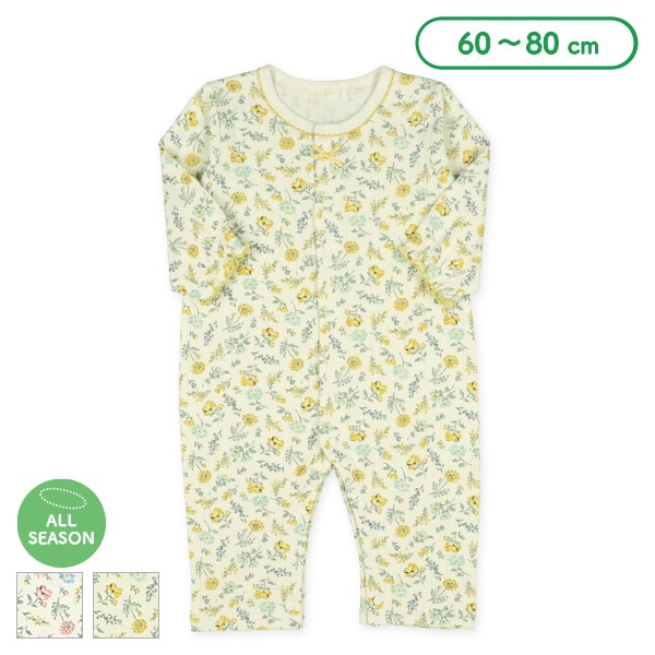 スムース北欧花柄長袖プレオール