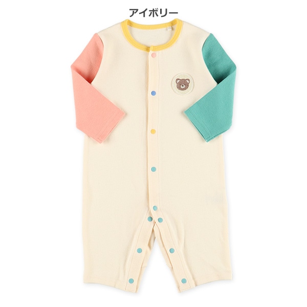 スムースワンポイントクレイジー袖長袖プレオール