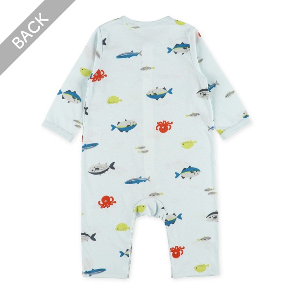 天竺総柄スポット長袖プレオール