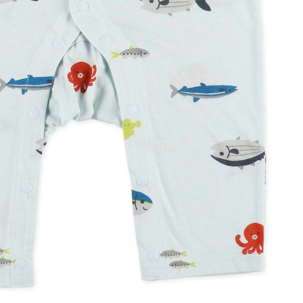 天竺総柄スポット長袖プレオール