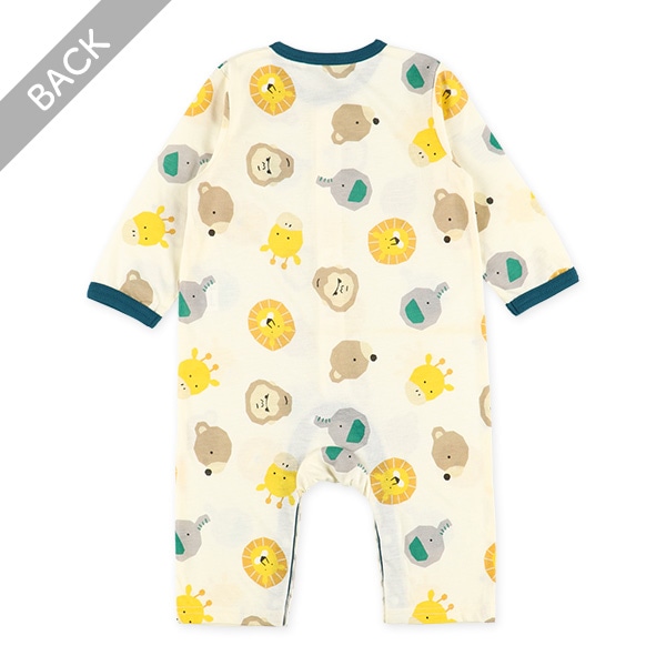 天竺総柄レギュラー長袖プレオール