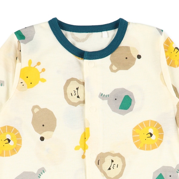 天竺総柄レギュラー長袖プレオール