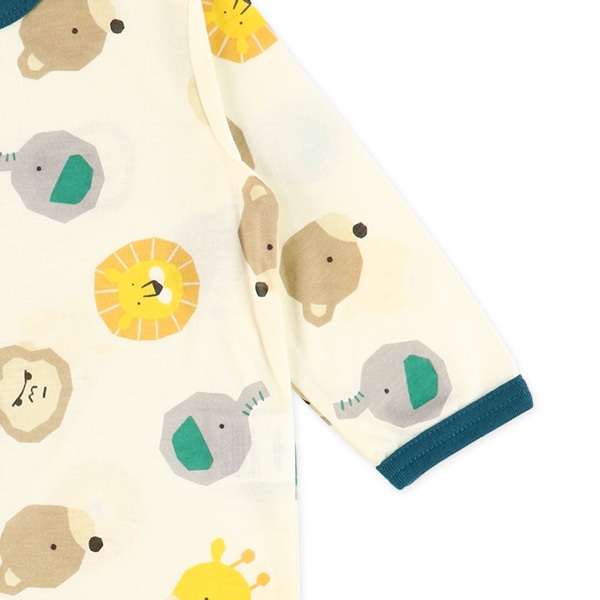 天竺総柄レギュラー長袖プレオール