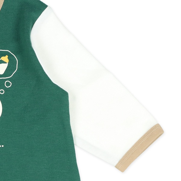 スムース目玉セットイン長袖プレオール