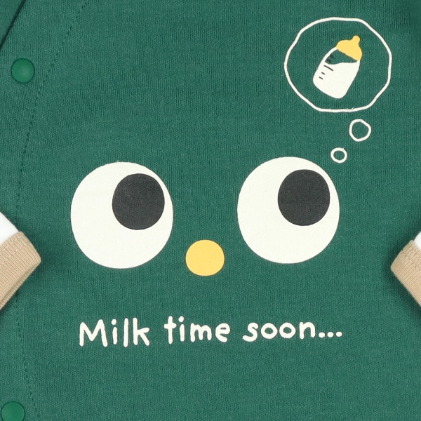 スムース目玉セットイン長袖プレオール