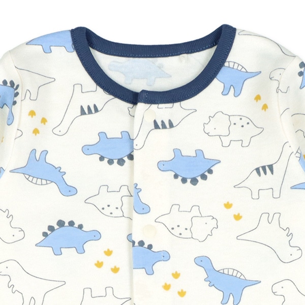 スムース恐竜柄長袖プレオール