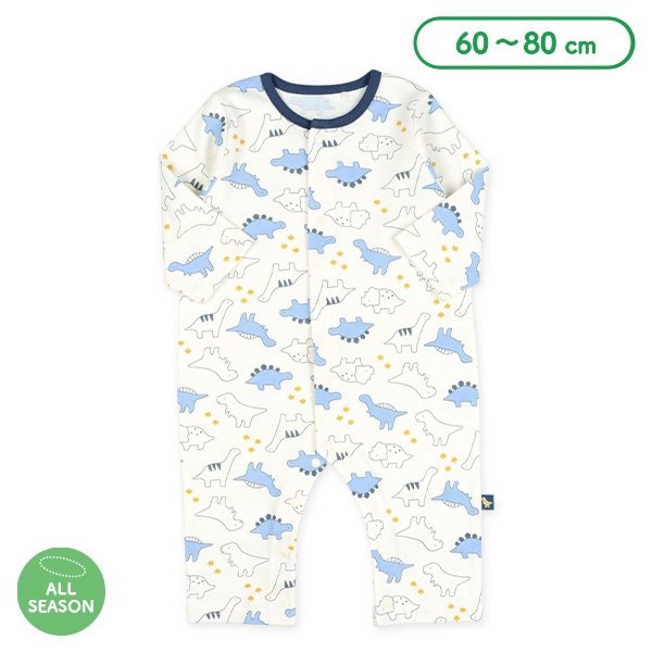 スムース恐竜柄長袖プレオール