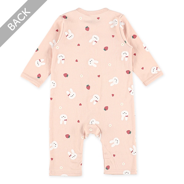 スムースうさぎピンク長袖プレオール