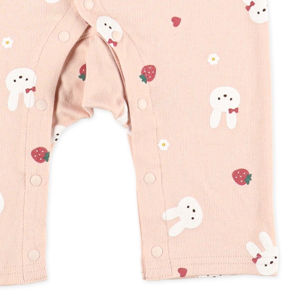 スムースうさぎピンク長袖プレオール