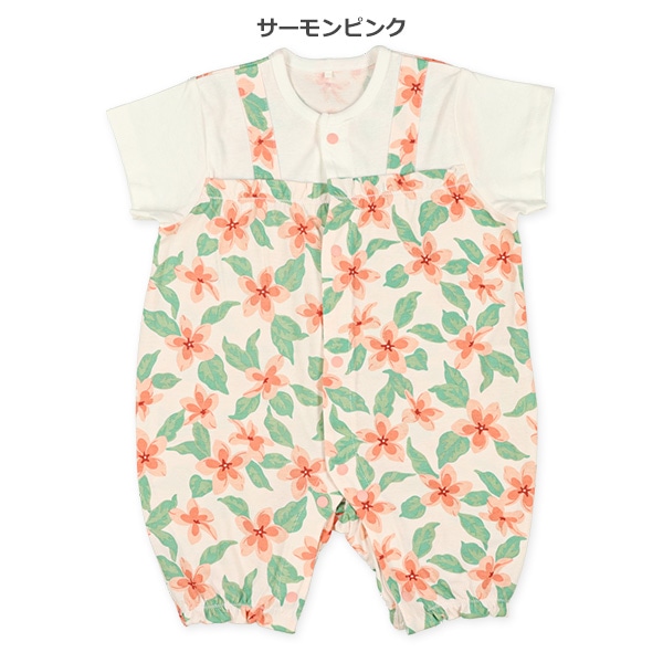 天竺切り替え花半袖プレオール