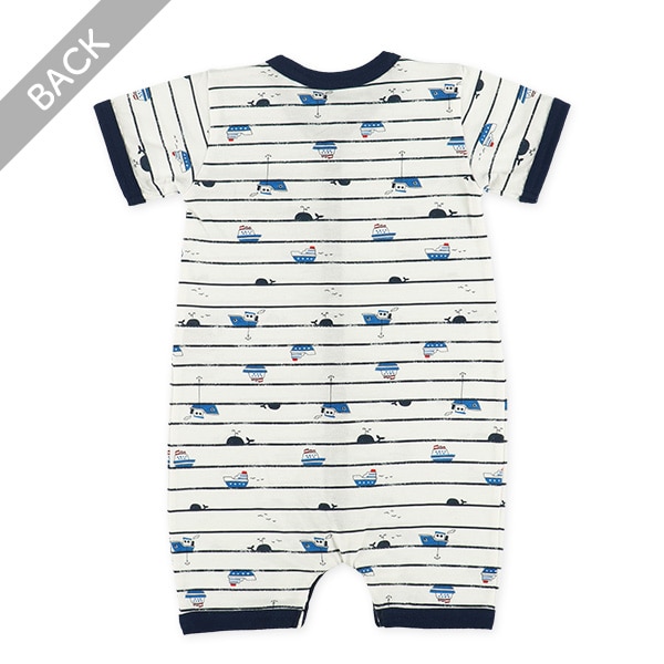 天竺マリンボーダー半袖プレオール