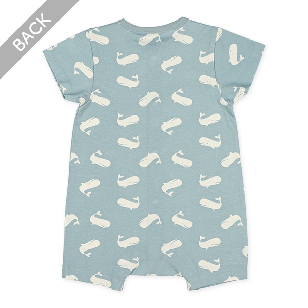 天竺白抜きくじら半袖プレオール