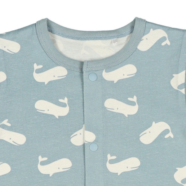 天竺白抜きくじら半袖プレオール