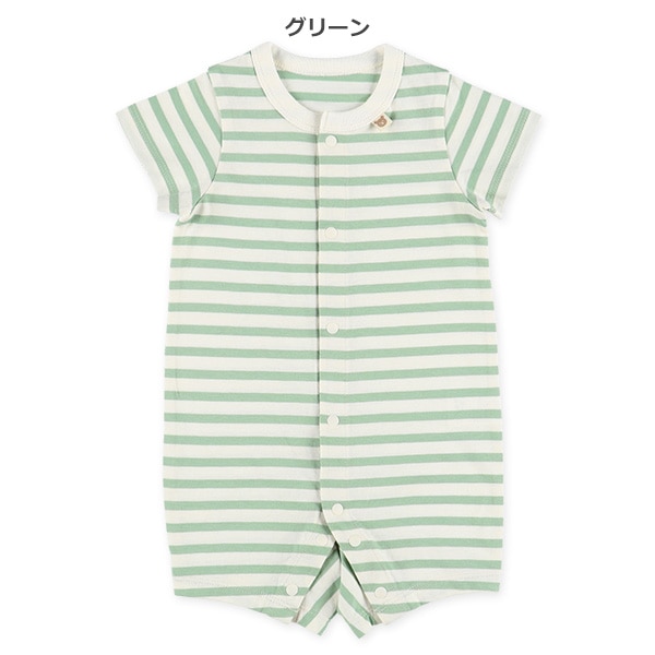 天竺ナチュラルボーダー半袖プレオール