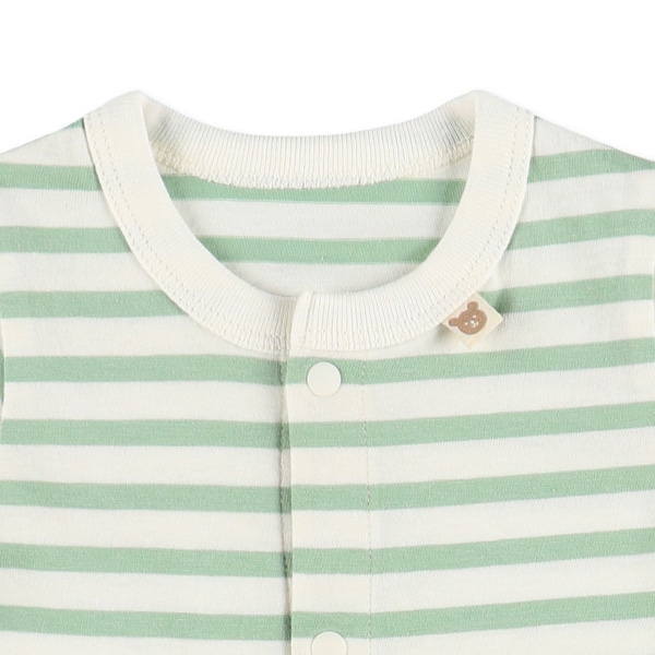 天竺ナチュラルボーダー半袖プレオール