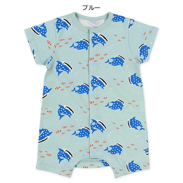 天竺ジンベイザメ・クマノミ半袖プレオール