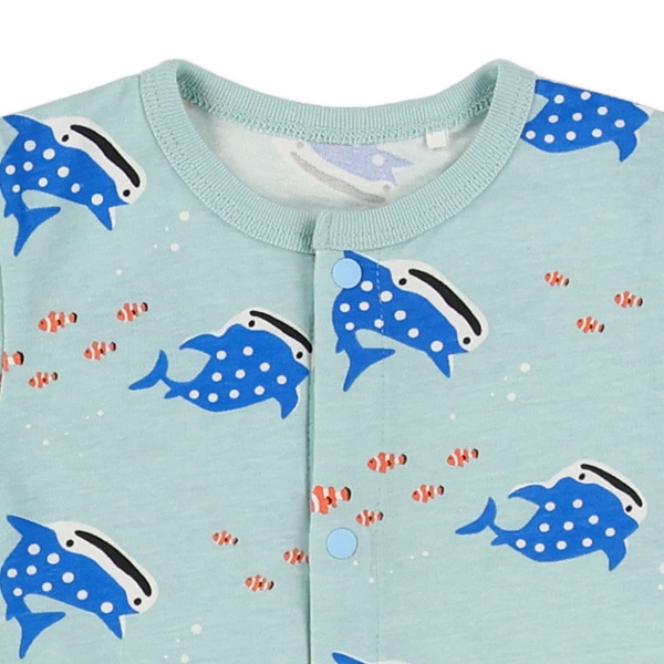 天竺ジンベイザメ・クマノミ半袖プレオール