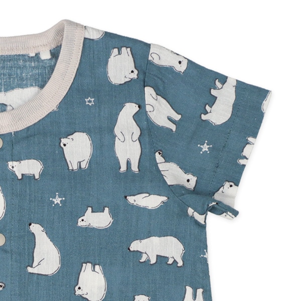 楊柳白くま半袖プレオール