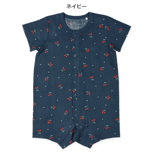 楊柳ネイビーチェリー半袖プレオール