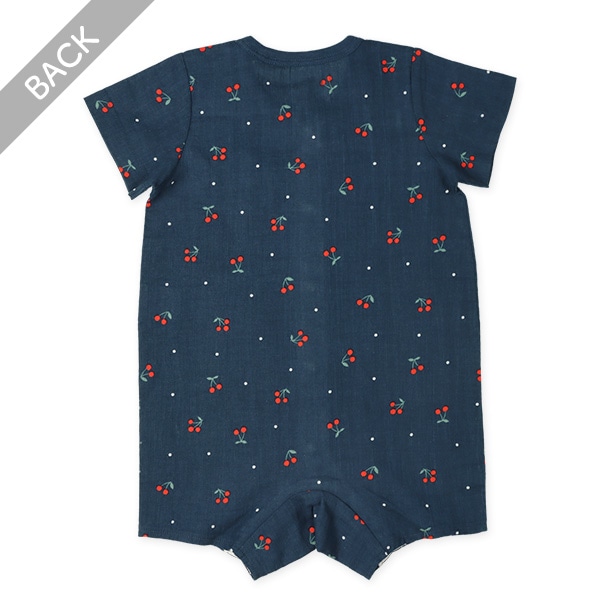 楊柳ネイビーチェリー半袖プレオール