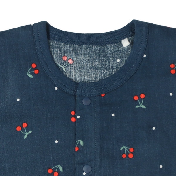 楊柳ネイビーチェリー半袖プレオール