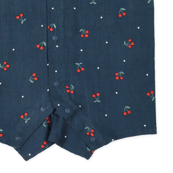 楊柳ネイビーチェリー半袖プレオール