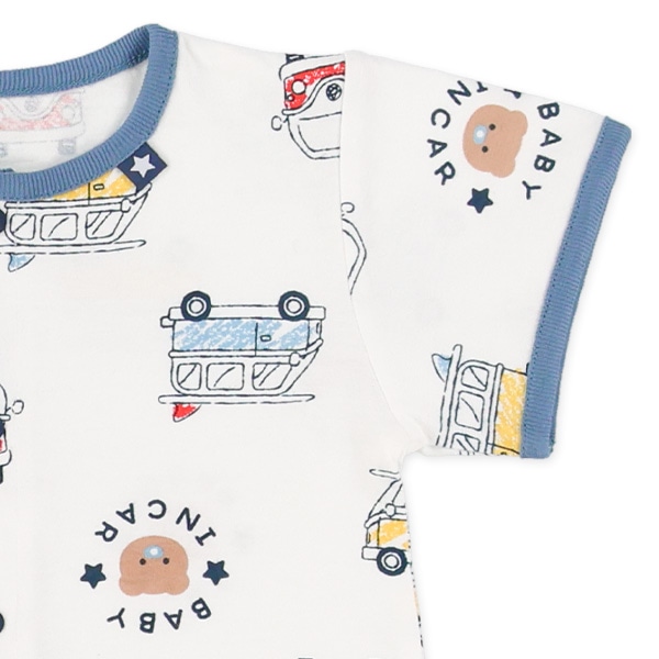 天竺サーフワゴンベイビー半袖プレオール