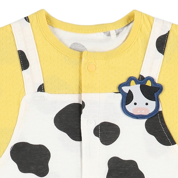 天竺吊り風ホルスタイン半袖プレオール