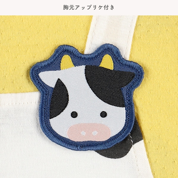 天竺吊り風ホルスタイン半袖プレオール