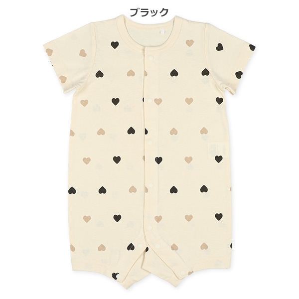 天竺ハート総柄半袖プレオール